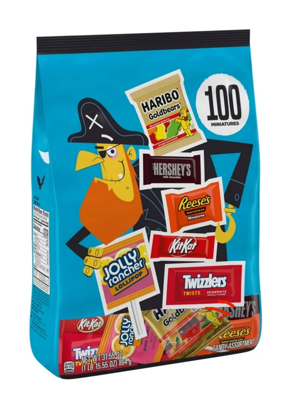 Hershey’s Miniature Treat Selection Bag (100 sweets)